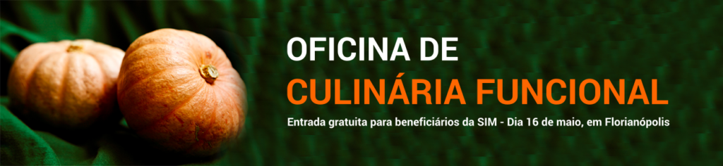 Oficina de culinária funcional gratuita