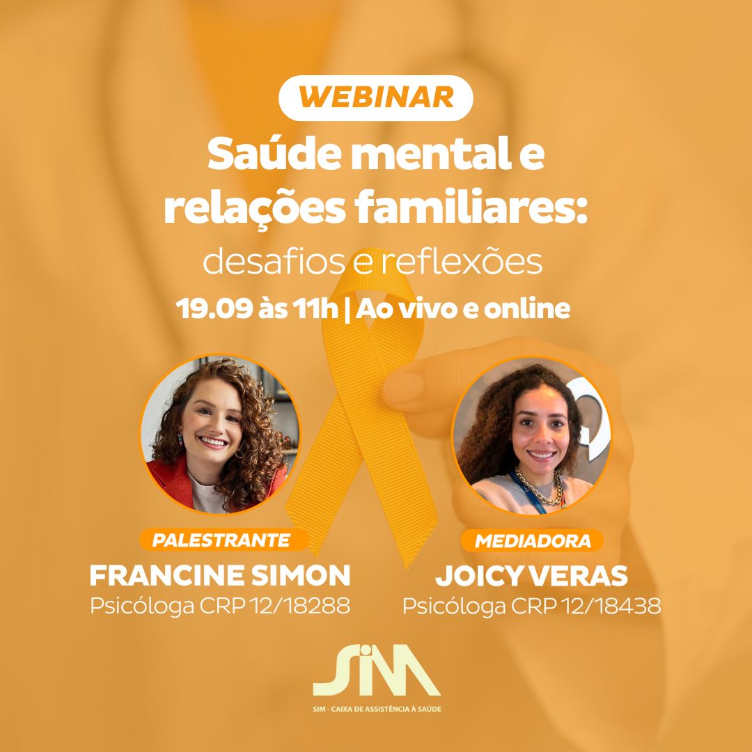 Webinar: Saúde mental e relações familiares: desafios e reflexões!