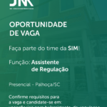 Oportunidade de vaga: Assistente de Regulação