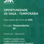 Oportunidade de vaga: Teleatendente