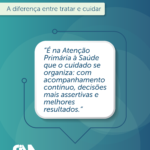 A diferença entre tratar e cuidar