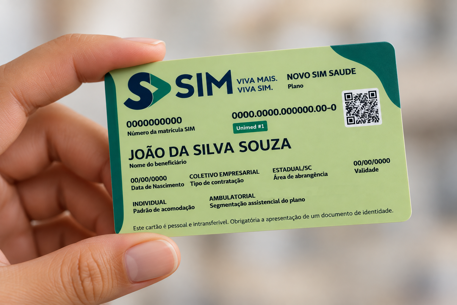 Mais facilidade para você: nova carteirinha reúne dados da SIM e da Unimed